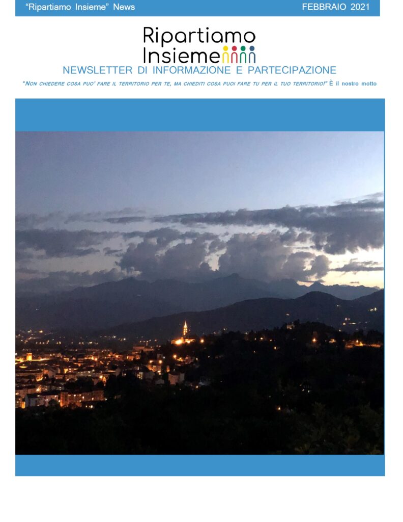 Cover Newsletter Ripartiamo Insieme Febbraio 2021